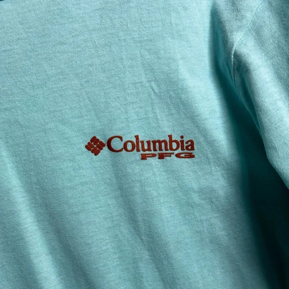 Columbia‎ Men PGF Blue T-shirt Fishing Gear Size M. - Picture 8 of 8